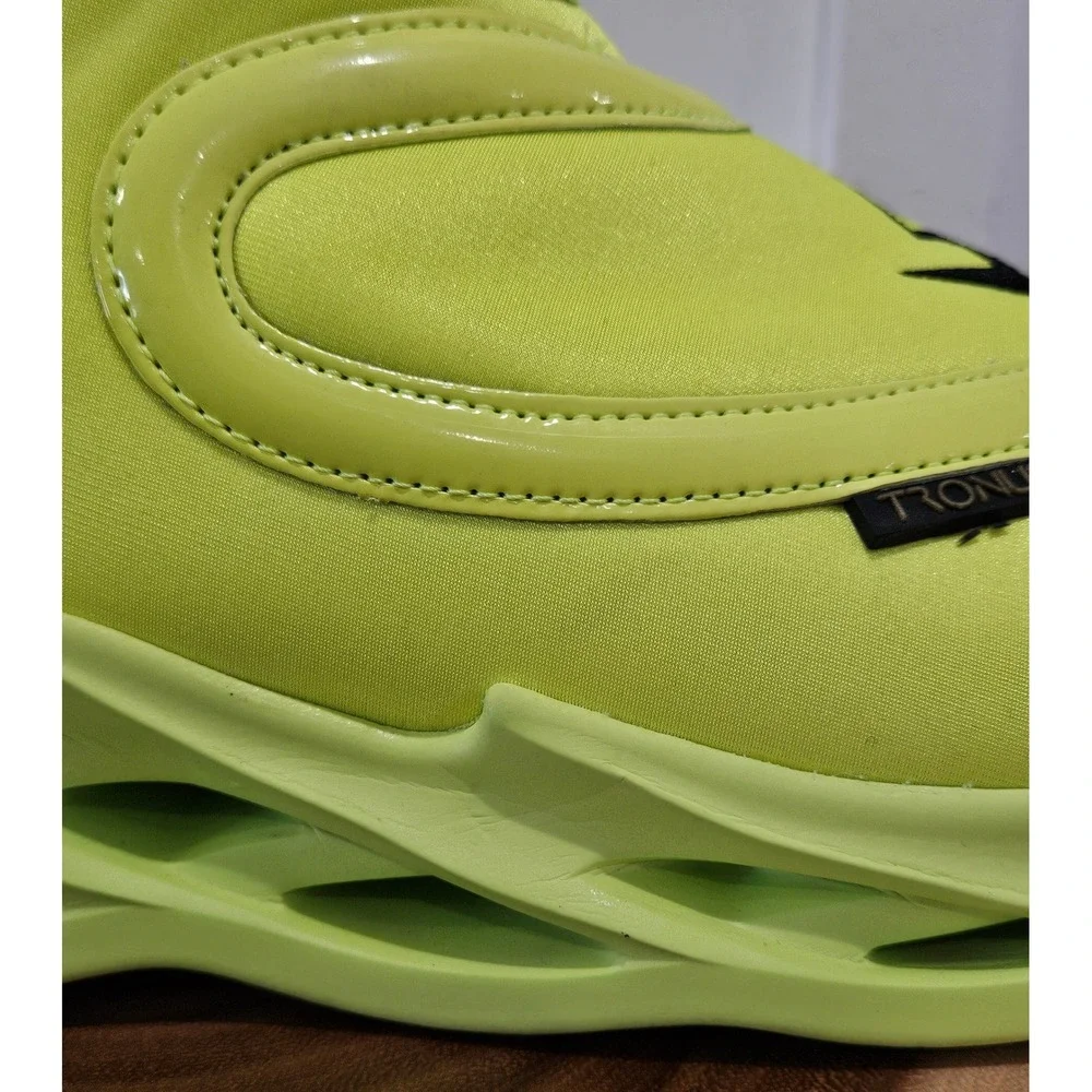 RARE Retired Collectible Tronus Mens 11.5 High Top Sneakers Neon Lime